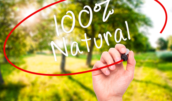 100% Natural Sign