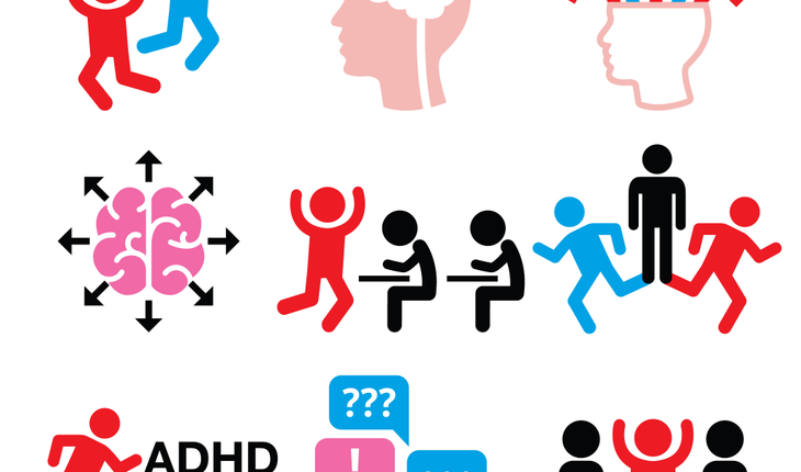 different images showing ADHD