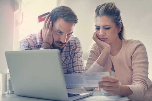 Couple worried about money