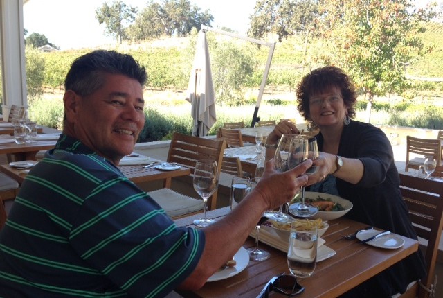 Older Couple Eating