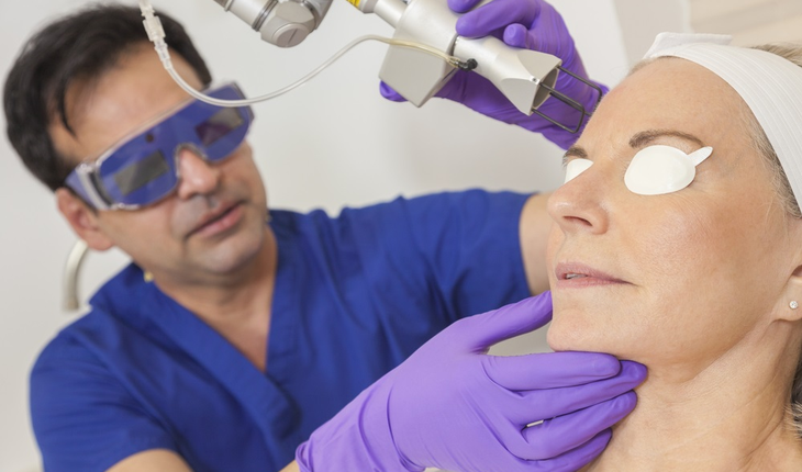 Laser skin treatment