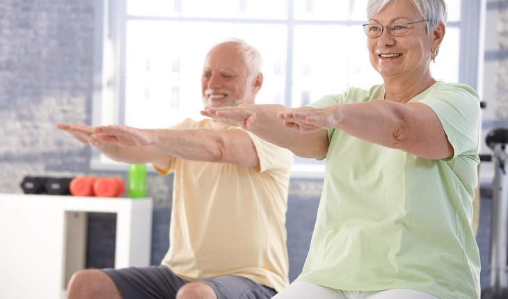mature-couple-enjoying-exercising
