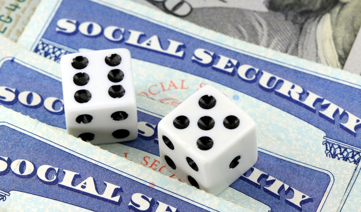 Social Security Card and dice