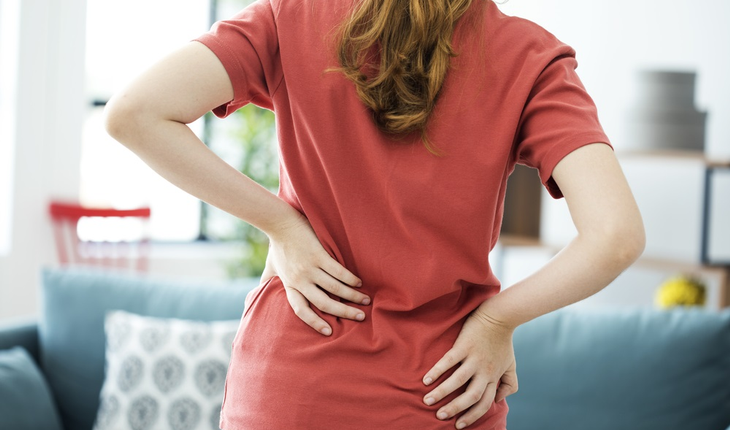 Woman with low back pain