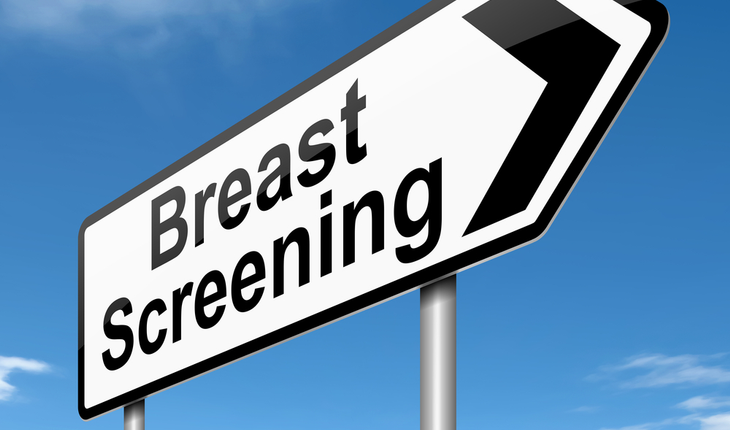 breast screening direction sign