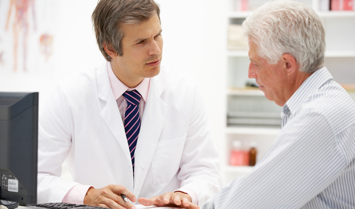 doctor and older patient