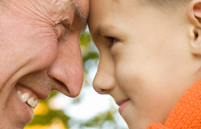 grandfather and grandson