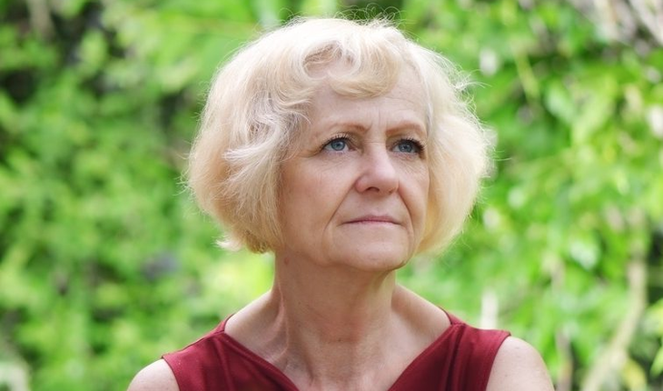 mature blonde woman