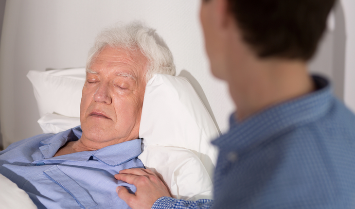 patient asleep or in a coma