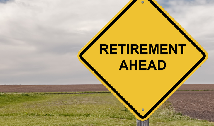 retirement ahead sign
