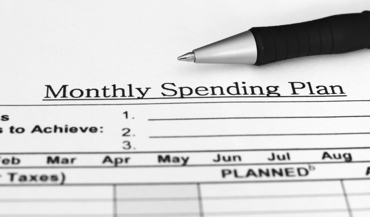 monthly spending plan