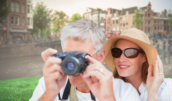taking a photo of Amsterdam