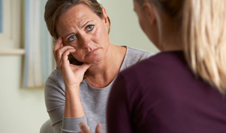 talking to a depressed person