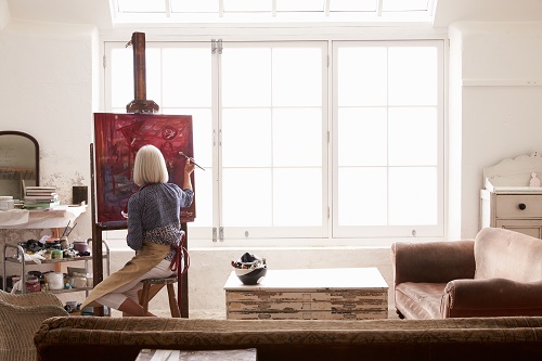 Woman Painting