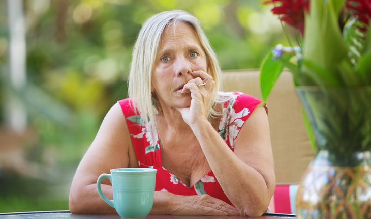 Woman worried