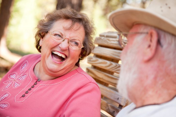 older couple laughing
