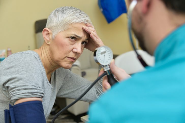 Senior,Elderly,Lady,Receiving,Bad,News,About,Her,Blood,Pressure