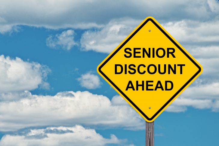 senior discount ahead