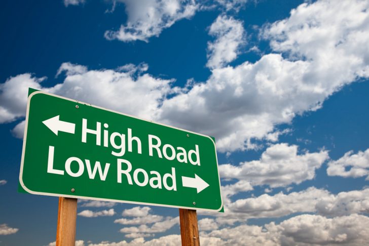 high road, low road