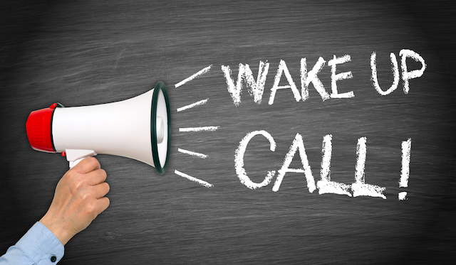 a wake up call a wake up call