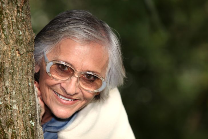 woman wearing glasses